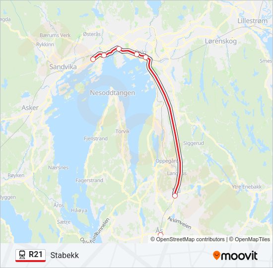 R21 Train Line Map