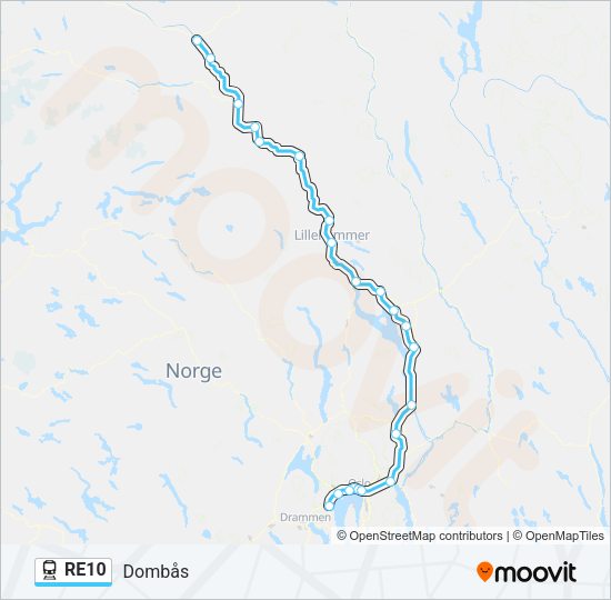 RE10 Train Line Map