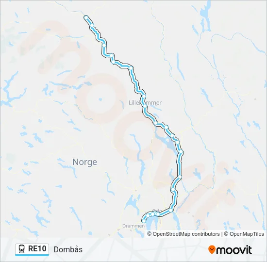 RE10 Train Line Map