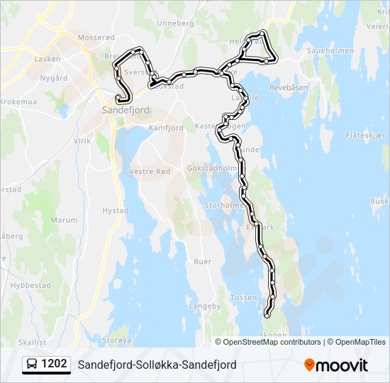 1202 Bus Line Map