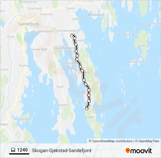 1240 Bus Line Map