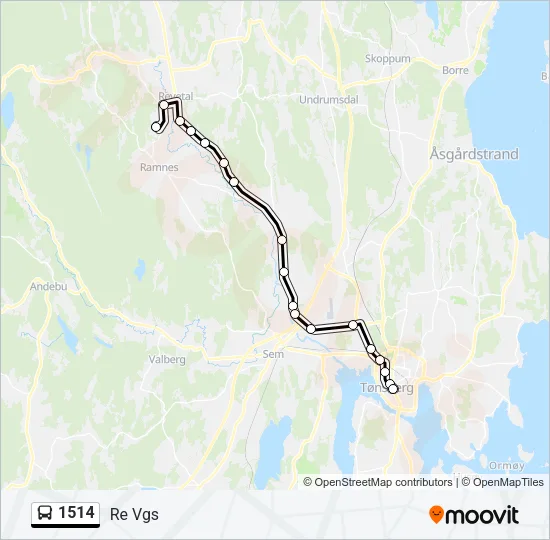1514 Bus Line Map