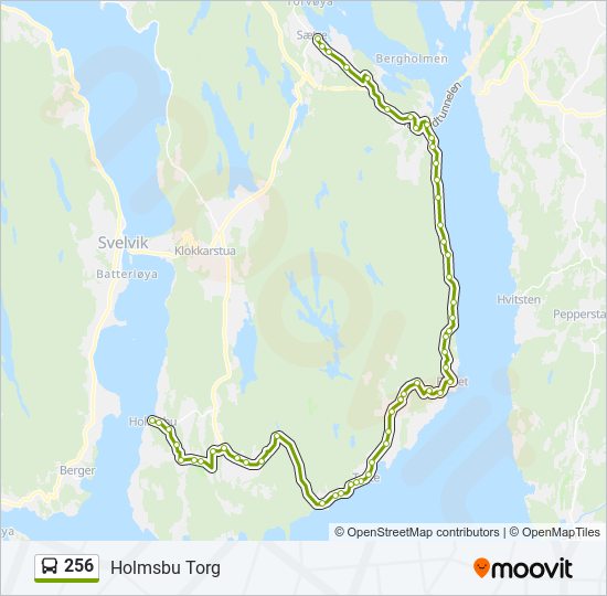 256 bus Line Map