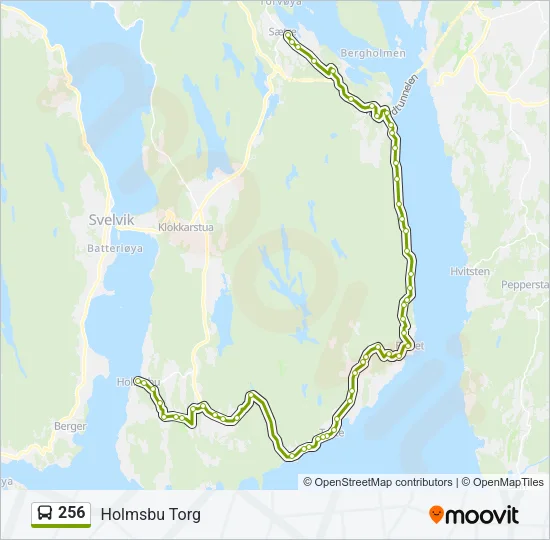 256 Bus Line Map