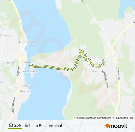 256 Bus Line Map