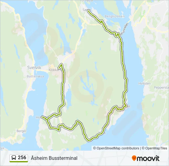 256 Bus Line Map
