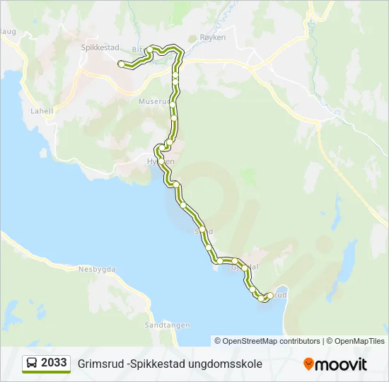 2033 Bus Line Map
