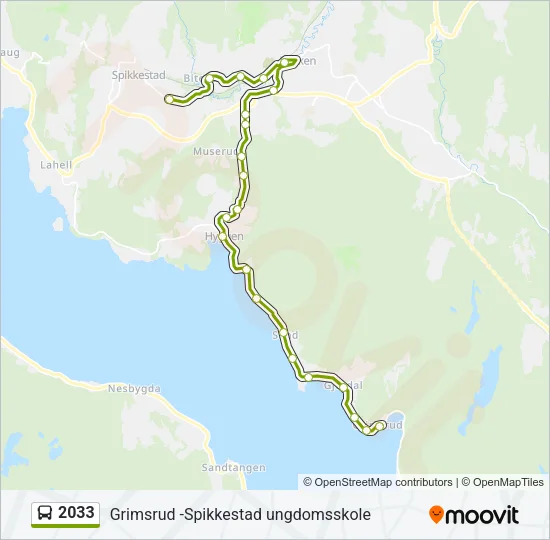 2033 Bus Line Map