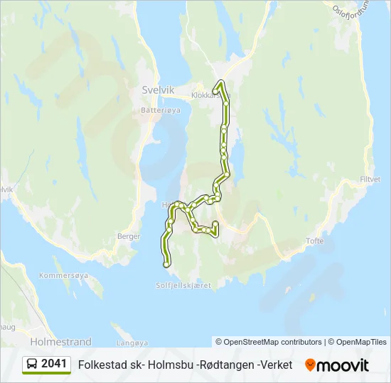 2041 Bus Line Map