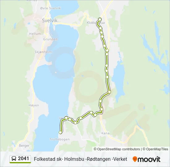 2041 Bus Line Map
