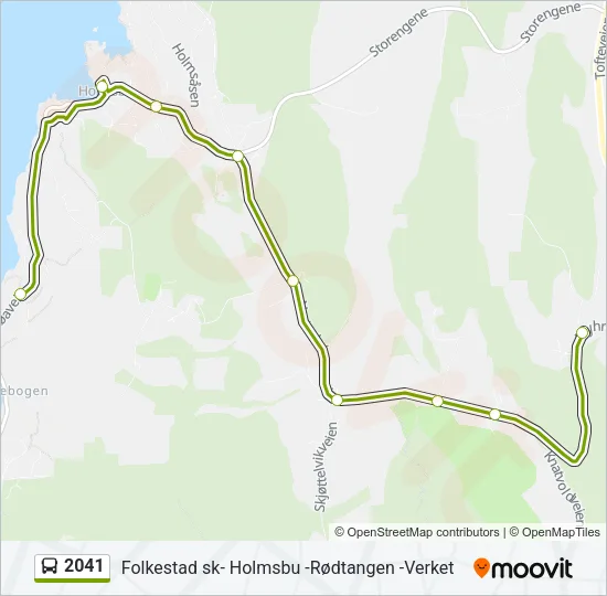 2041 Bus Line Map