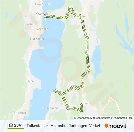2041 Bus Line Map