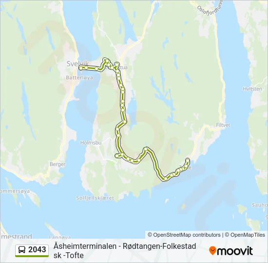 2043 Bus Line Map