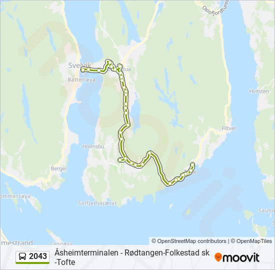 2043 bus Line Map