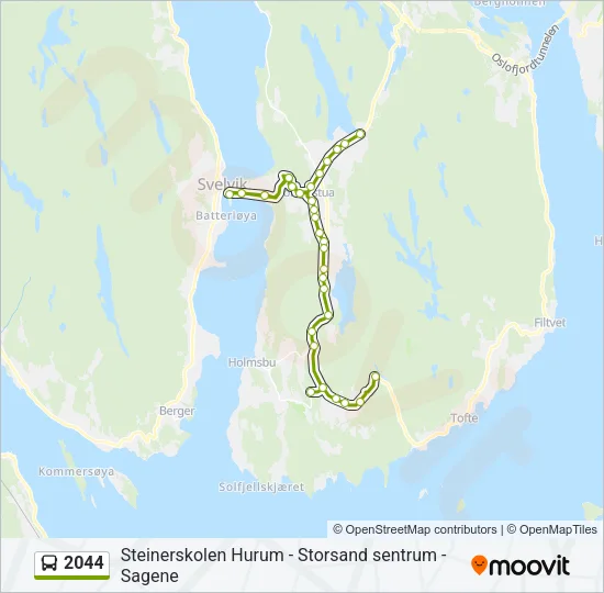 2044 Bus Line Map