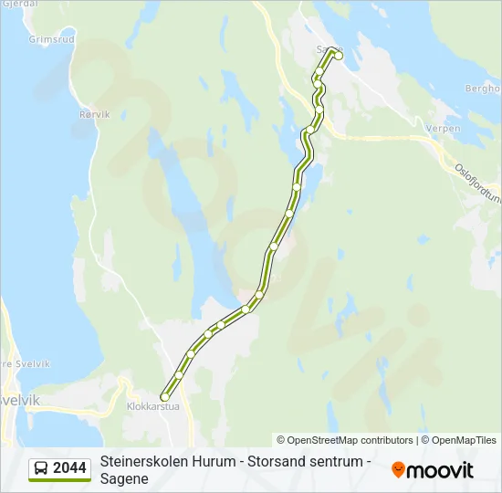 2044 Bus Line Map