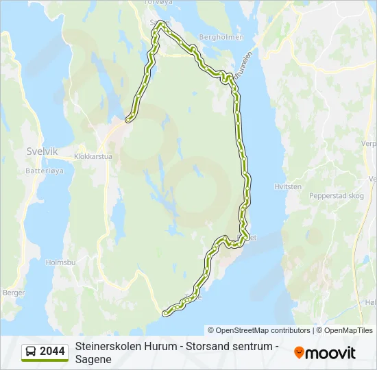 2044 Bus Line Map