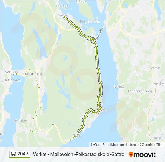 2047 Bus Line Map