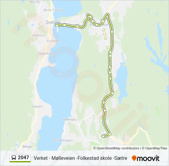 2047 Bus Line Map
