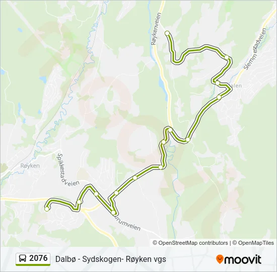 2076 Bus Line Map
