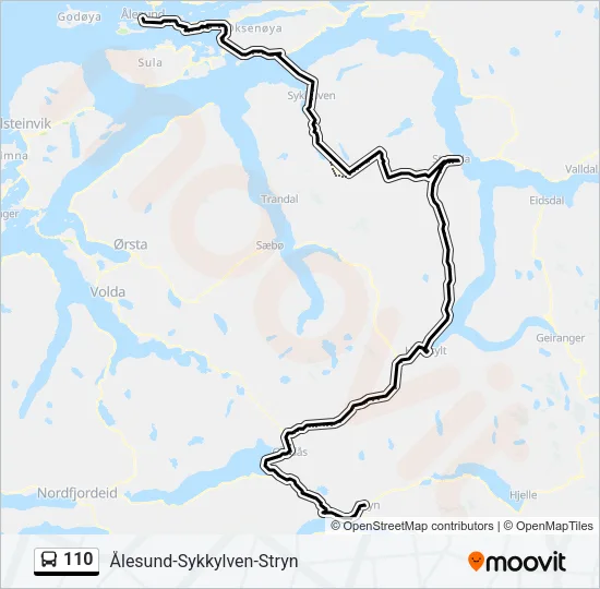110 Bus Line Map