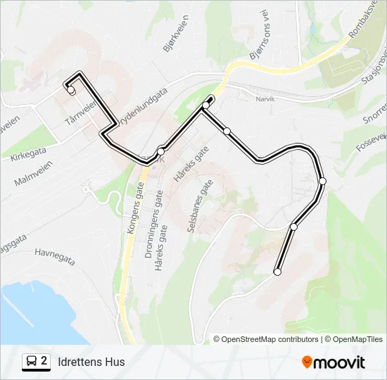 2 Bus Line Map
