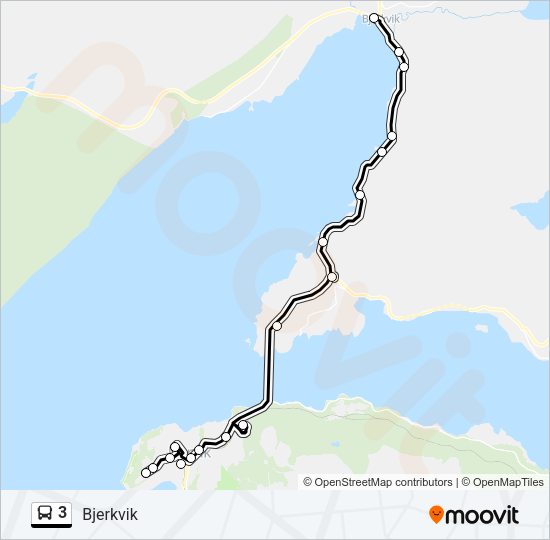 3 Bus Line Map