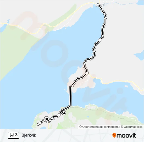 3 Bus Line Map
