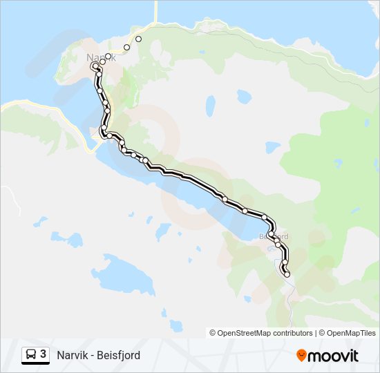 3 Bus Line Map