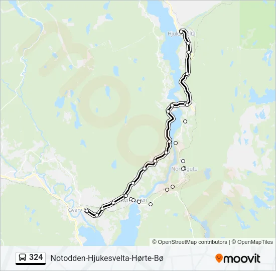 324 Bus Line Map