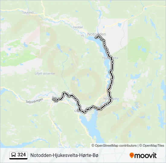 324 Bus Line Map