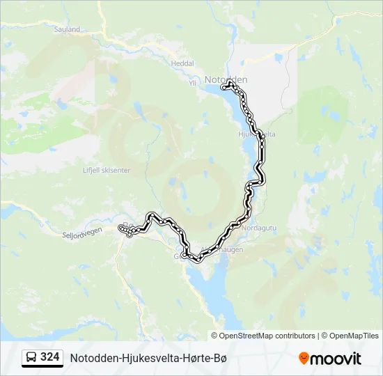 324 Bus Line Map