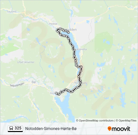 325 Bus Line Map