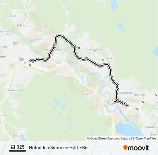 325 Bus Line Map