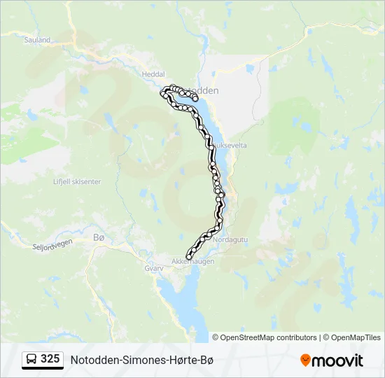 325 Bus Line Map