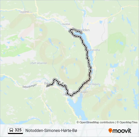 325 Bus Line Map