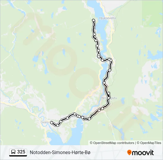 325 Bus Line Map