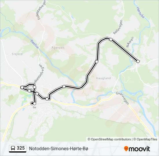 325 Bus Line Map