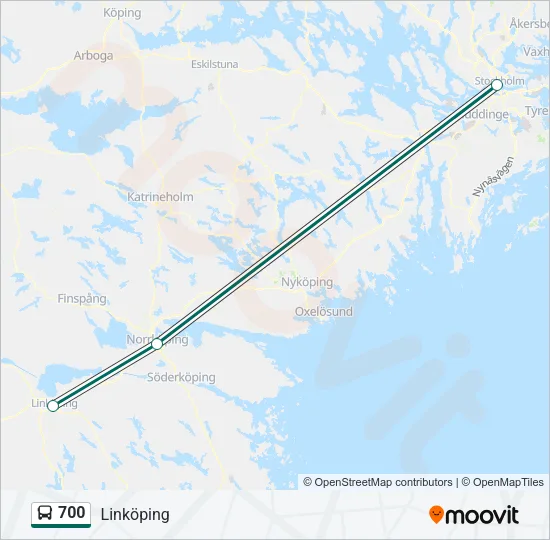 700 Bus Line Map