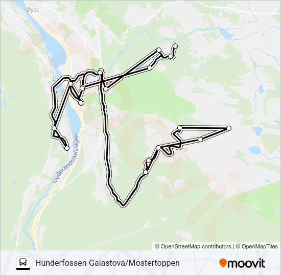 HAFJELLBUSSEN Bus Line Map
