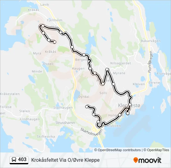 403 Bus Line Map