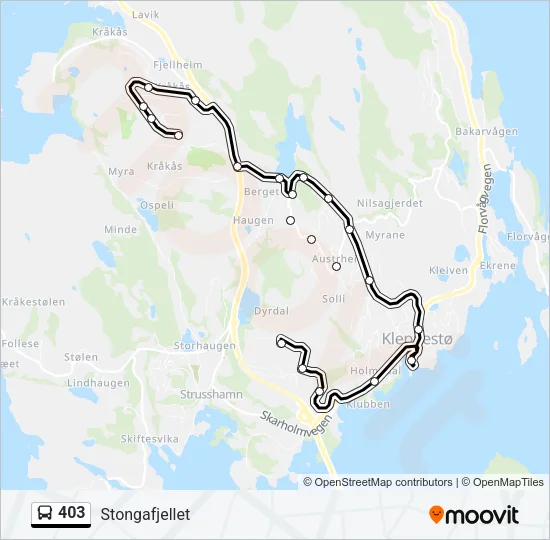 403 Bus Line Map