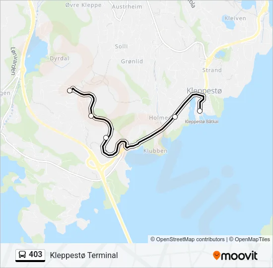 403 Bus Line Map