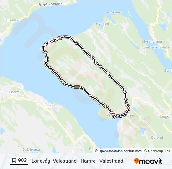 903 Bus Line Map