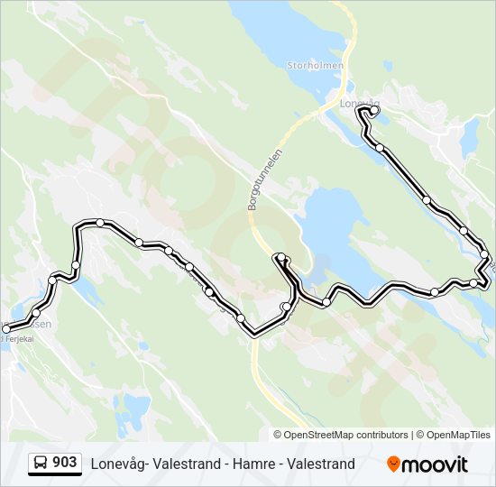 903 Bus Line Map