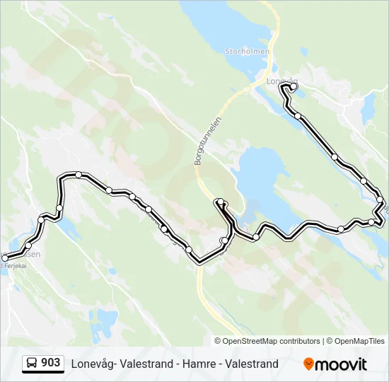 903 Bus Line Map