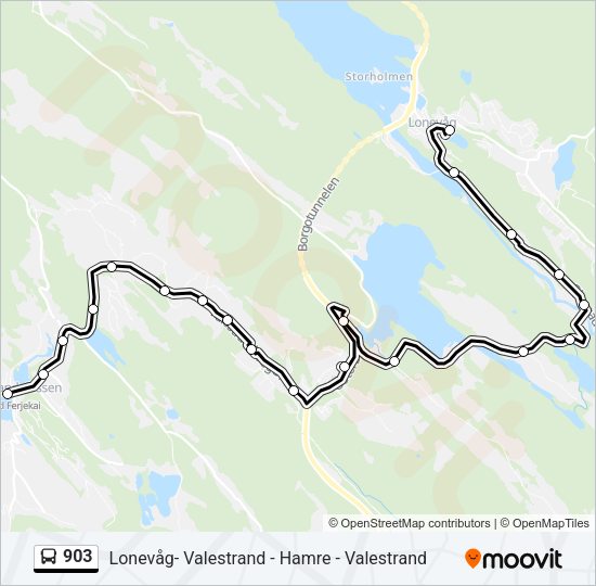 903 Bus Line Map