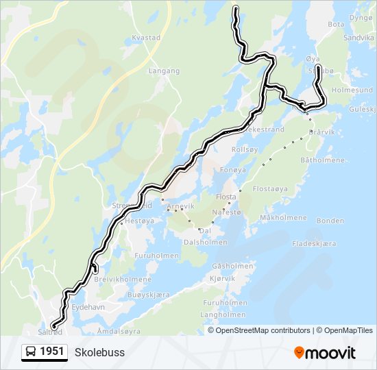 1951 bus Line Map