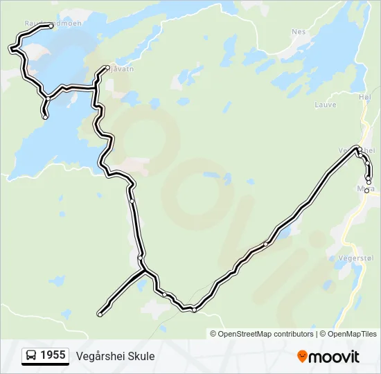 1955 Bus Line Map