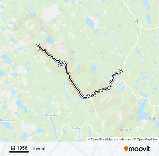 1956 Bus Line Map